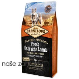 Krmivo CARNILOVE Fresh Ostrich & Lamb Excellent Digestion 6 kg