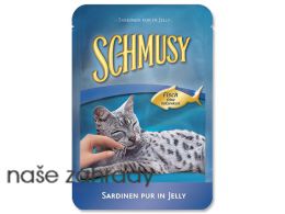 Kapsička pro kočky Schmusy Fish sardinky v želé