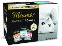Kapsičky MIAMOR Ragout Royale multipack v želé krůta, losos, telecí