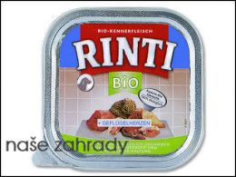 Paštika RintiBio drůbeží srdíčka 150g