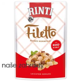 Kapsička RINTI Filetto kuře a hovězí v želé 100 g