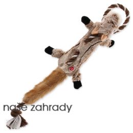 Hračka DOG FANTASY Skinneeez s provazem čipmank 57,5 cm