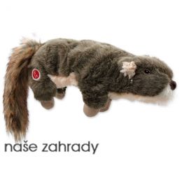 Hračka DOG FANTASY Skinneeez Plush pískací veverka 45 cm