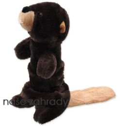 Hračka DOG FANTASY Skinneeez Plush pískací bobr 45 cm