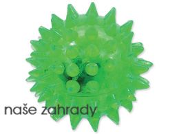 Hračka DOG FANTASY míček LED zelený 5 cm