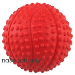Míček DOG FANTASY basketball s bodlinami pískací mix barev 5,5cm