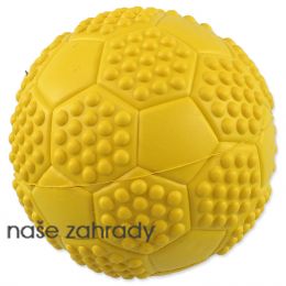 Míček DOG FANTASY fotbal s bodlinami pískací mix barev 7cm