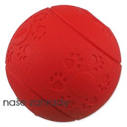 Míček DOG FANTASY na pamlsky červený 6cm