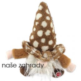Hračka DOG FANTASY skřítek hnědý 30 cm