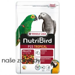 Krmivo NutriBird P15 Tropical pro velké papoušky 1kg