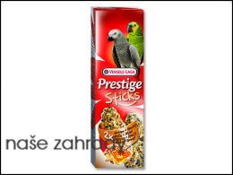 Tyčinky Prestige ořechy a med pro velké papoušky