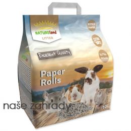 Podestýlka NATURE LAND Paper Rolls 10l