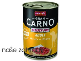 Konzerva ANIMONDA Gran Carno hovězí a krůta 400 g