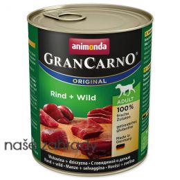 Konzerva ANIMONDA Gran Carno hovězí a zvěřina 800 g