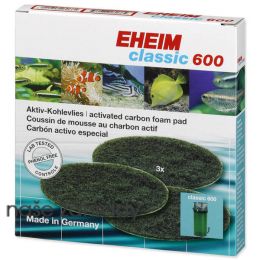 Náplň EHEIM molitan uhlíkový jemný Classic 600
