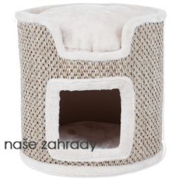 Odpočívadlo TRIXIE Ria Cat Tower světle šedé-přírodní 37 cm