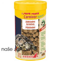 Sera reptil Carnivor Nature 250 ml