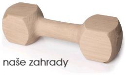 Dřevěná činka aport 23 cm