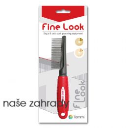 Hřeben Fine look red image hustý