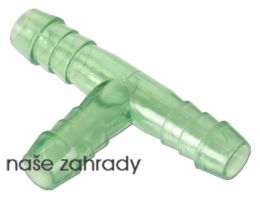 Plastová rozvodka "T" zelená 8 mm 2ks
