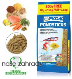 Krmivo Prodac Pondsticks 5kg + 50% free