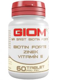 Giom Na srst Biotin FORTE 60 tablet + 20% zdarma