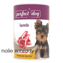 Konzerva Perfect Dog Junior jehněčí 400 g