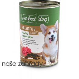 Konzerva Perfect Dog hovězí a dršťky 400 g