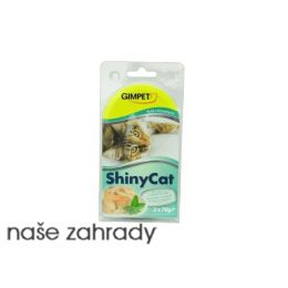 Konzerva Shiny Cat kuře a kreveta 2 x 70 g