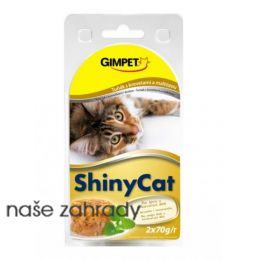 Konzerva Shiny Cat tuňák a maltoza 2 x 70 g